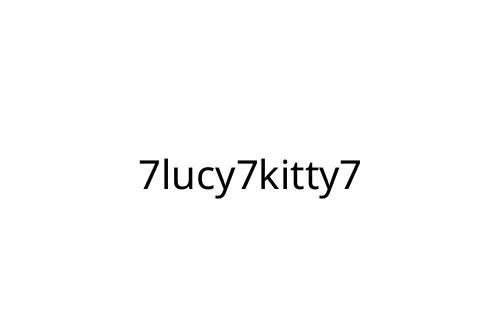 7lucy7kitty7