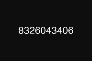 8326043406